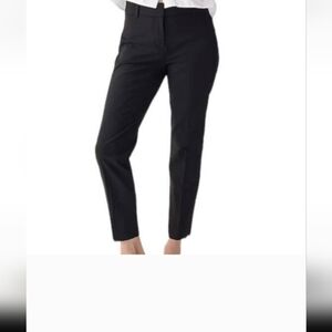 J. Crew Cameron Slim Crop Pant Tollegno 1900 Italian Stretch Wool Blend Black 8
